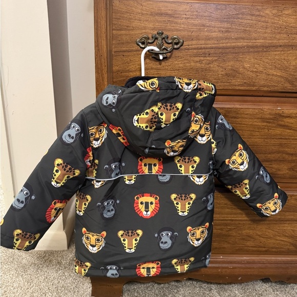 The Children's Place 3-in-1 Animal lPrint Hooded Fleece 2t - Picture 3 of 14